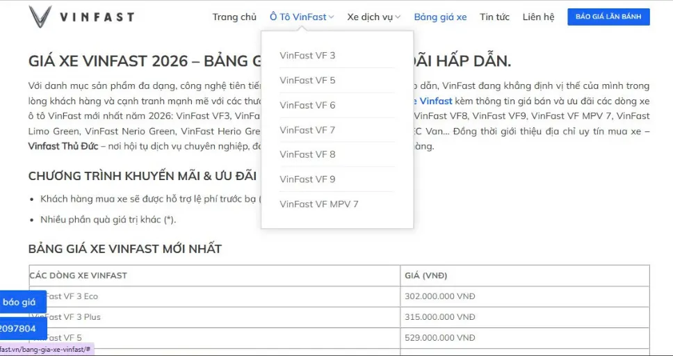 Một trong những điểm nổi bật của website vinfast là tính năng tìm kiếm và lựa chọn sản phẩm đa dạng. Khách hàng có thể dễ dàng tìm kiếm thông tin theo từng dòng xe, từ SUV đến sedan, hay xe điện, giúp họ có cái nhìn tổng quan và lựa chọn sản phẩm phù hợp nhất với nhu cầu của mình.Bên cạnh đó, website còn tích hợp các chức năng hỗ trợ khách hàng như tư vấn qua trực tuyến, đặt hẹn lái thử và cập nhật thông tin mới nhất về dòng sản phẩm. Điều này không chỉ giúp tăng cường trải nghiệm khách hàng mà còn tạo ra sự kết nối giữa thương hiệu và người tiêu dùng.